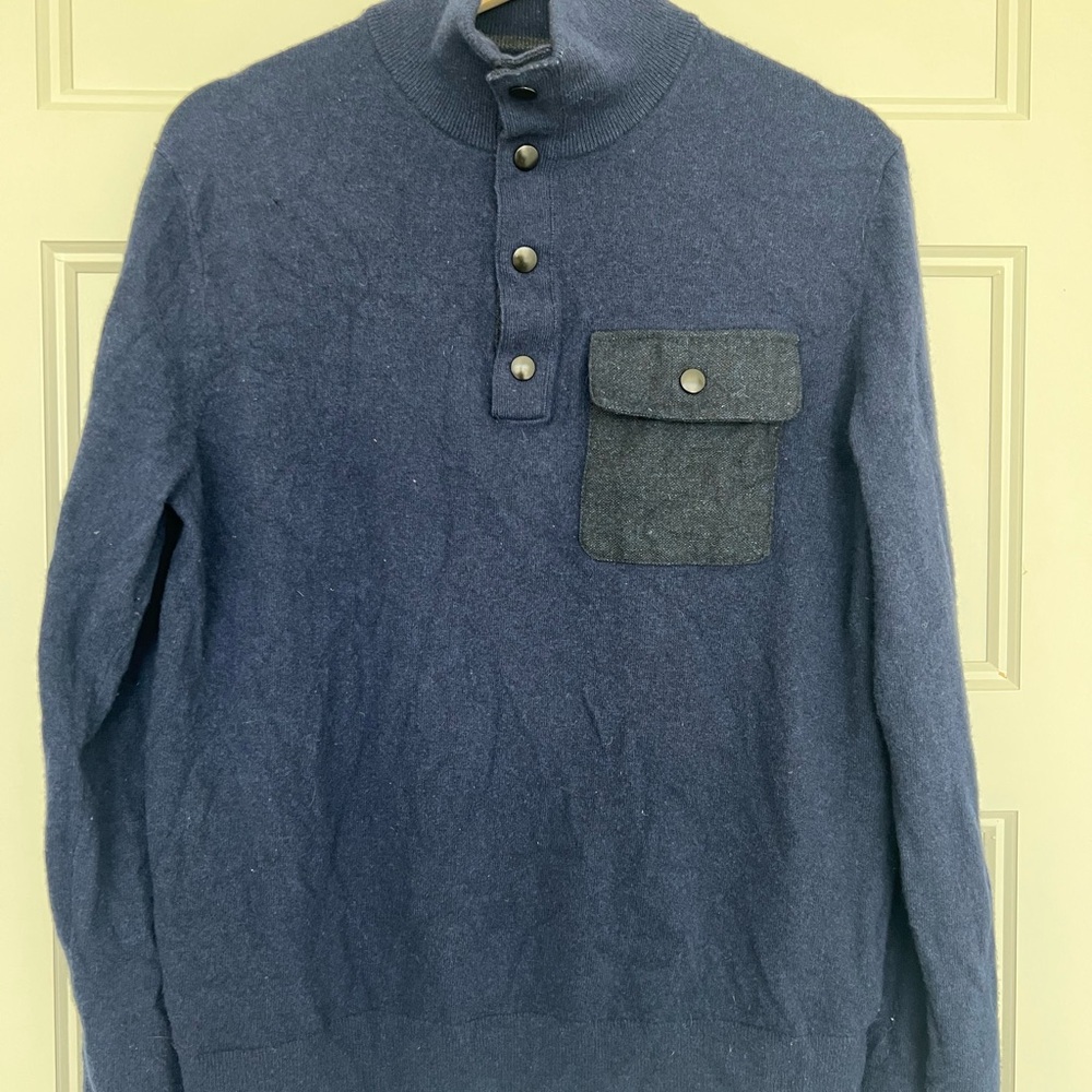 Banana Republic Blue Turtleneck Sweater